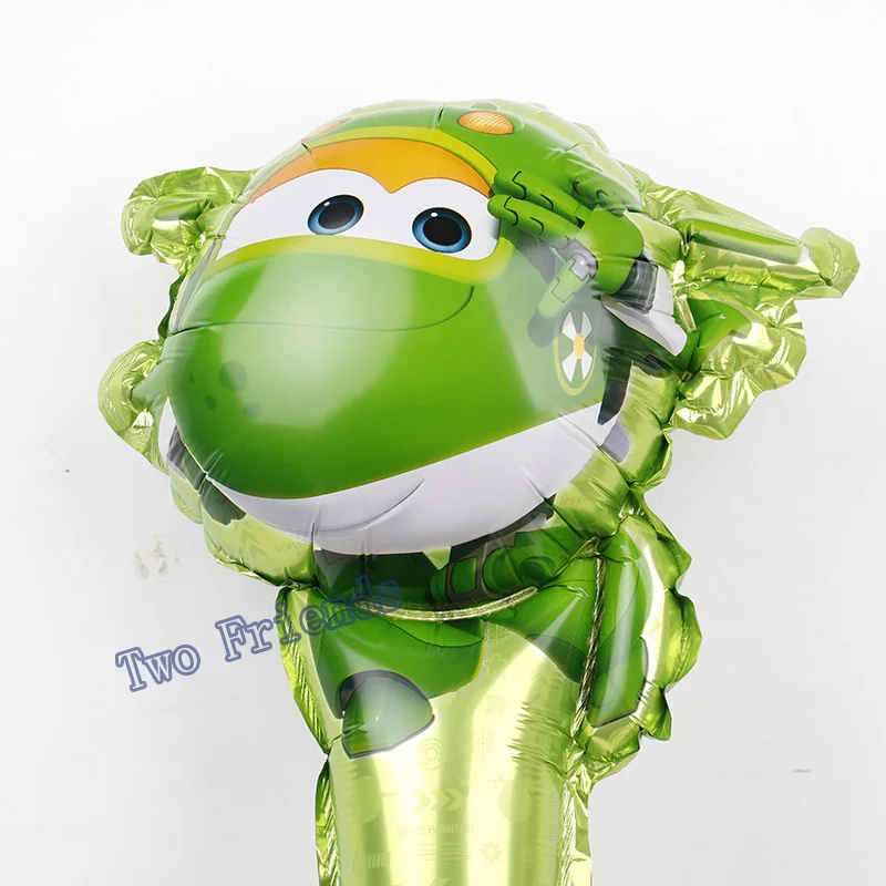 Супер Крылья ручной фольги Воздушные шары SuperWings Jett головокружение Mira globos игрушки