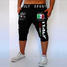 Мужские повседневные шорты для активного отдыха, шорты-шаровары с цифровым буквенным принтом, мужские Модные бермуды masculina de marca hombre