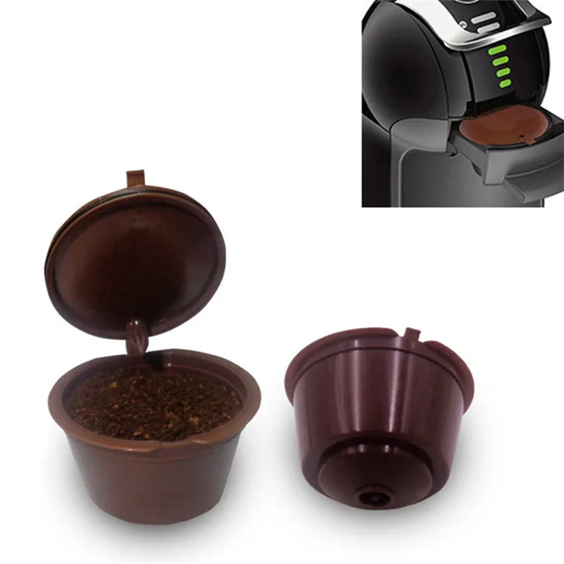 

1Pcs Mini Reusable Dolce Gusto Coffee Capsule,Plastic Refillable Compatible Dolce Gusto Coffee Filter Baskets Capsules