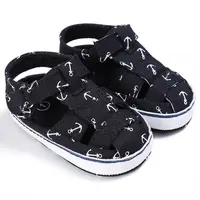 2024 Brand New Newborn Infant Baby Girls Boys Summer Casual Sandal Shoes 2 Style Cotton Print Cool Soft Baby Shoes 0-18M 4