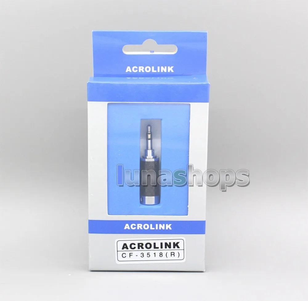 LN005026 ACROLINK Родий/золото BF-3.5L 3,5 мм Мужской карбоновый прямой адаптер для diy