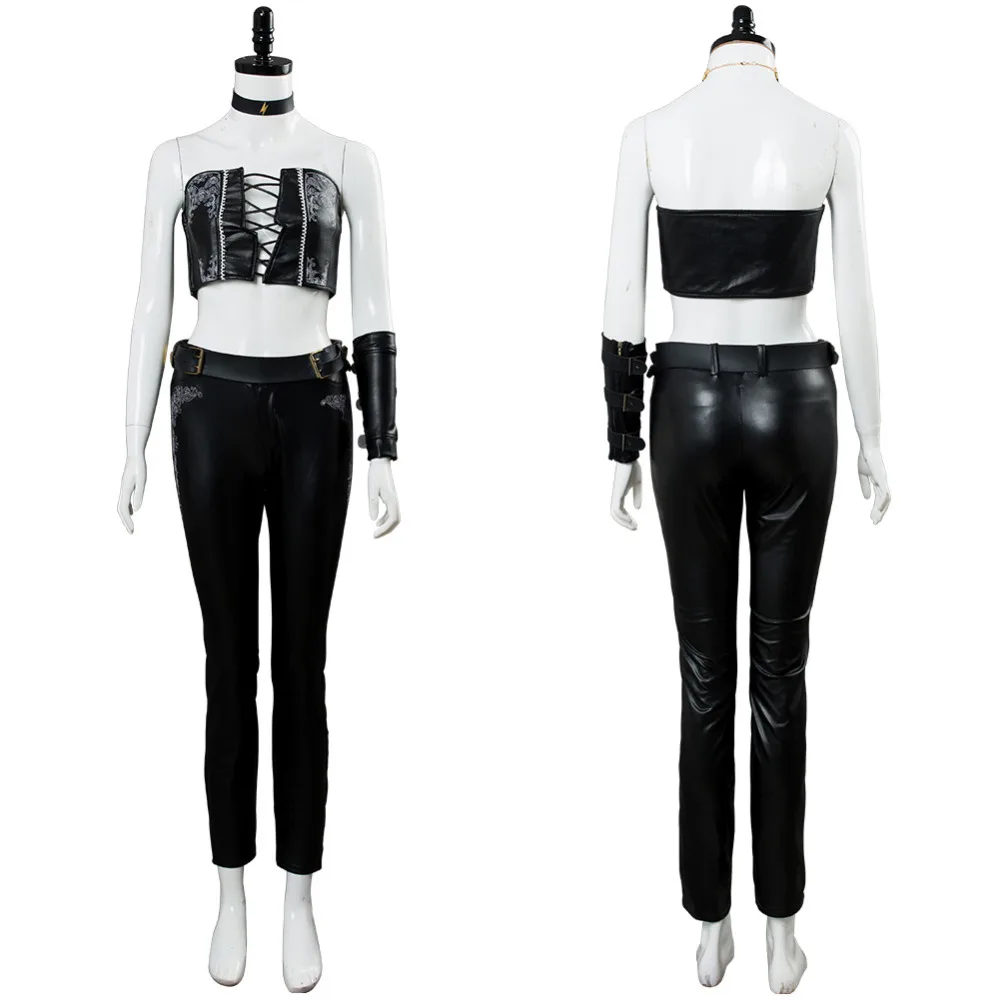 

Devil May Cry V Trish Outfit Cosplay Costume Trish Corset Pant Uniform Suit For Adult Women Halloween Carnival Cosplay Costumes
