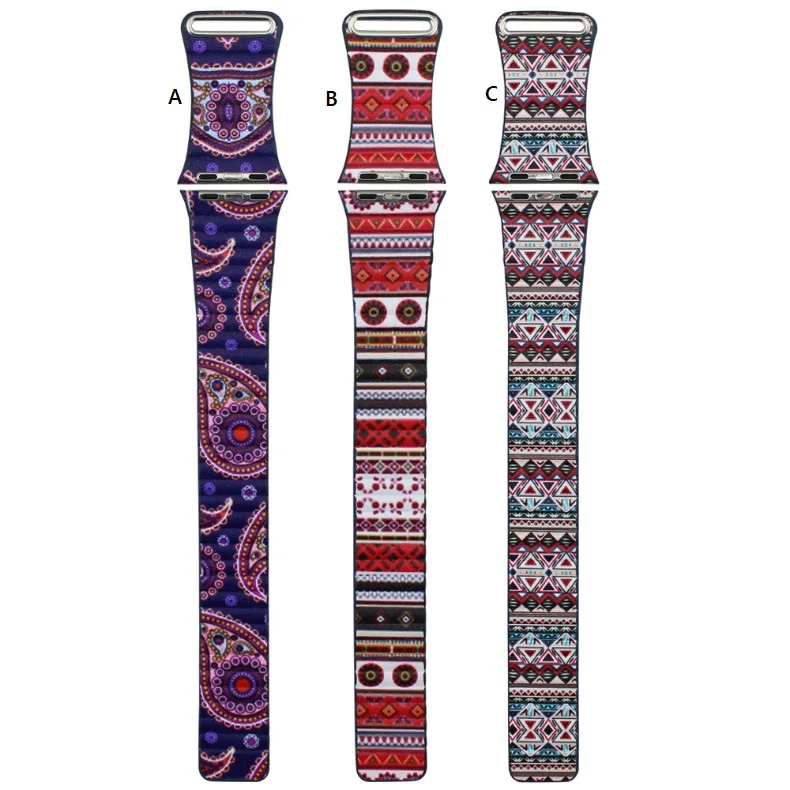 

Fashion Bohemian Leather Loop Watchband for iwatch bands Strap Magnetic Stainless steel Buckle for Apple Watch 38mm 42mm
