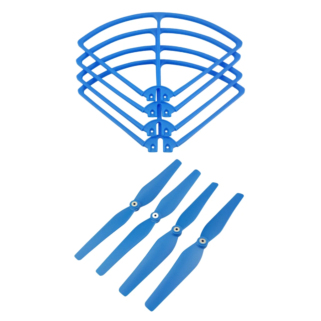 MagiDeal 16Pc Blade Propellers Bumper Cover Protection for SIRC S70W Holy Stone HS100 HS100G RC Helicopter Parts