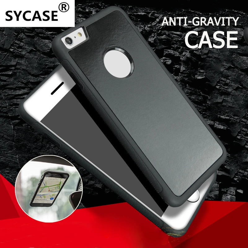 

SYCASE For Huawei P9 Shell phone Case Adsorbable PC Anti-gravity Case Magical Nano Suction Silicone TPU Cover Wall Back Case