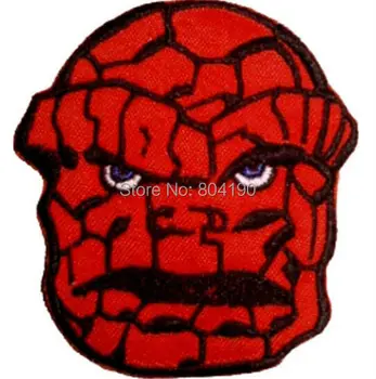 

3.5" The Thing Face Avengers Marvel Comic Fantastic Four Villain Embroidered Movie Iron On Patch Custome TRANSFER APPLIQUE