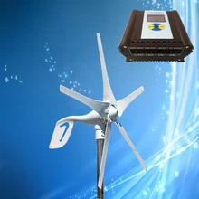 Низкий Запуск скорости ветра ветряная мельница 400 Вт генератор энергии ветра+ ветряной солнечный гибридный контроллер, CE сертификация