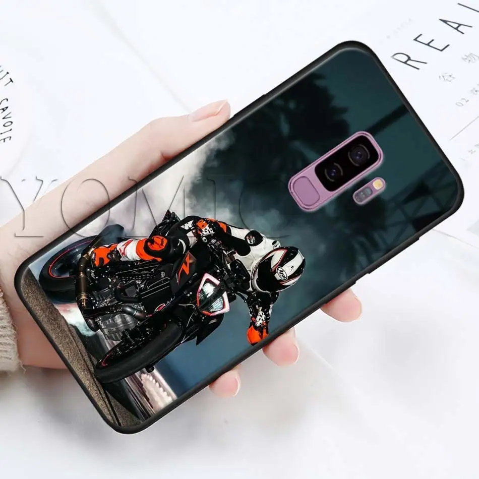 Moto крест moto rcycle спортивные Черный силиконовый чехол для samsung Galaxy S10 S10e S8 S9 плюс S7 A40 A50 A70 Note 8 9 Мягкий чехол Чехол