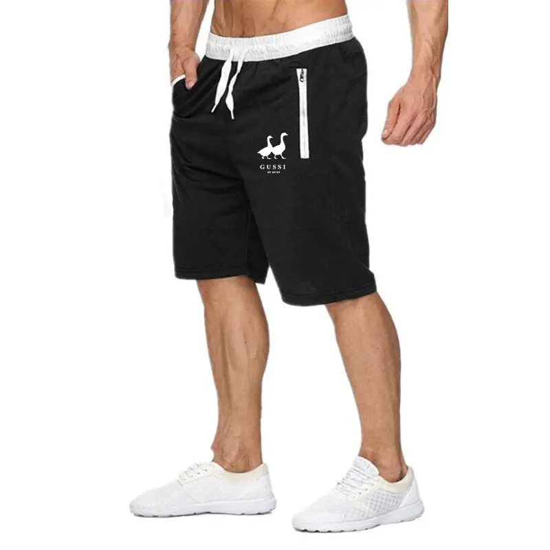

brand new Mens gym shorts Run jogging sports Fitness bodybuilding Sweatpants male workout training Brand Knee Length short pant