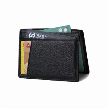 

Ultra-thin Card Holder Bank Cards Men Mini Slim Wallets Genuine Leather High Quality Card Case Men's Business Namecard Holders