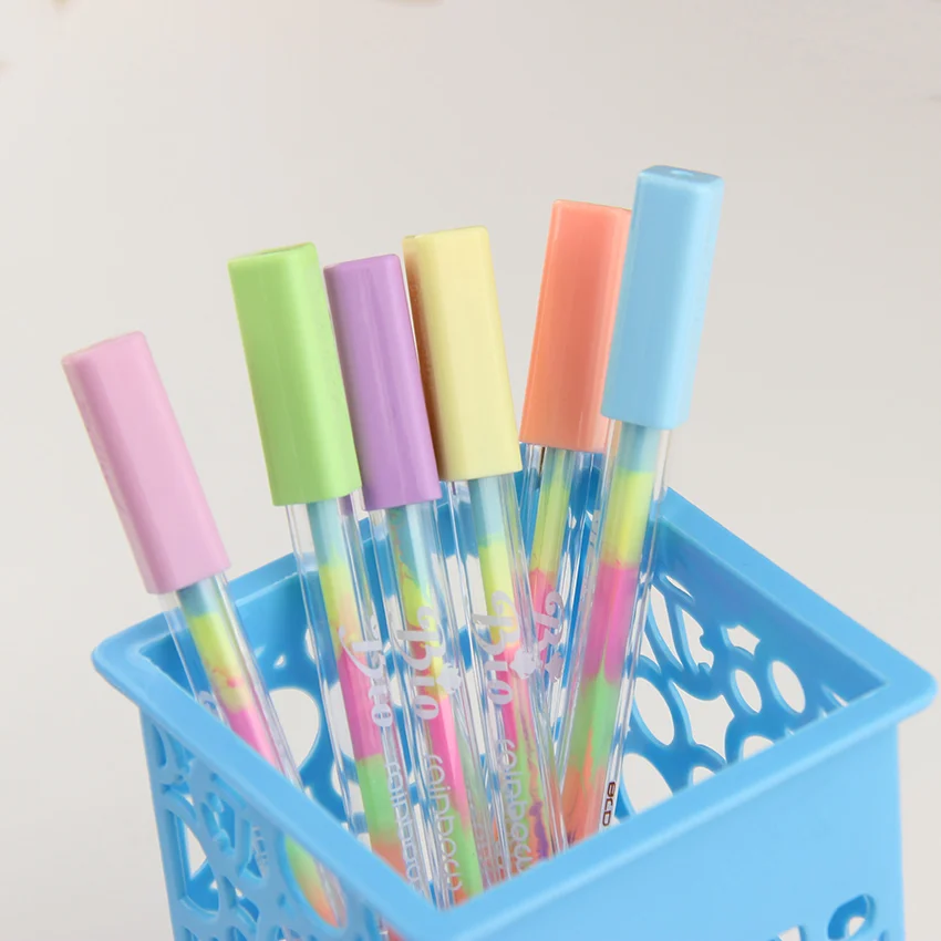 

4PCS/Lot New Kawaii Water Chalk Paint Pen 6 Different Color Gel Pen for Kid Gift Novelty Products Stationery
