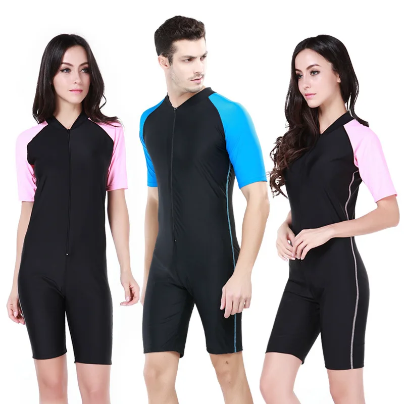 Sbart-Short-Sleeves-Men-Womens-Padded-Wetsuits-One-Pieces-Diving-Suits-Surfing-Rash-Guards-Swimming-Equipment