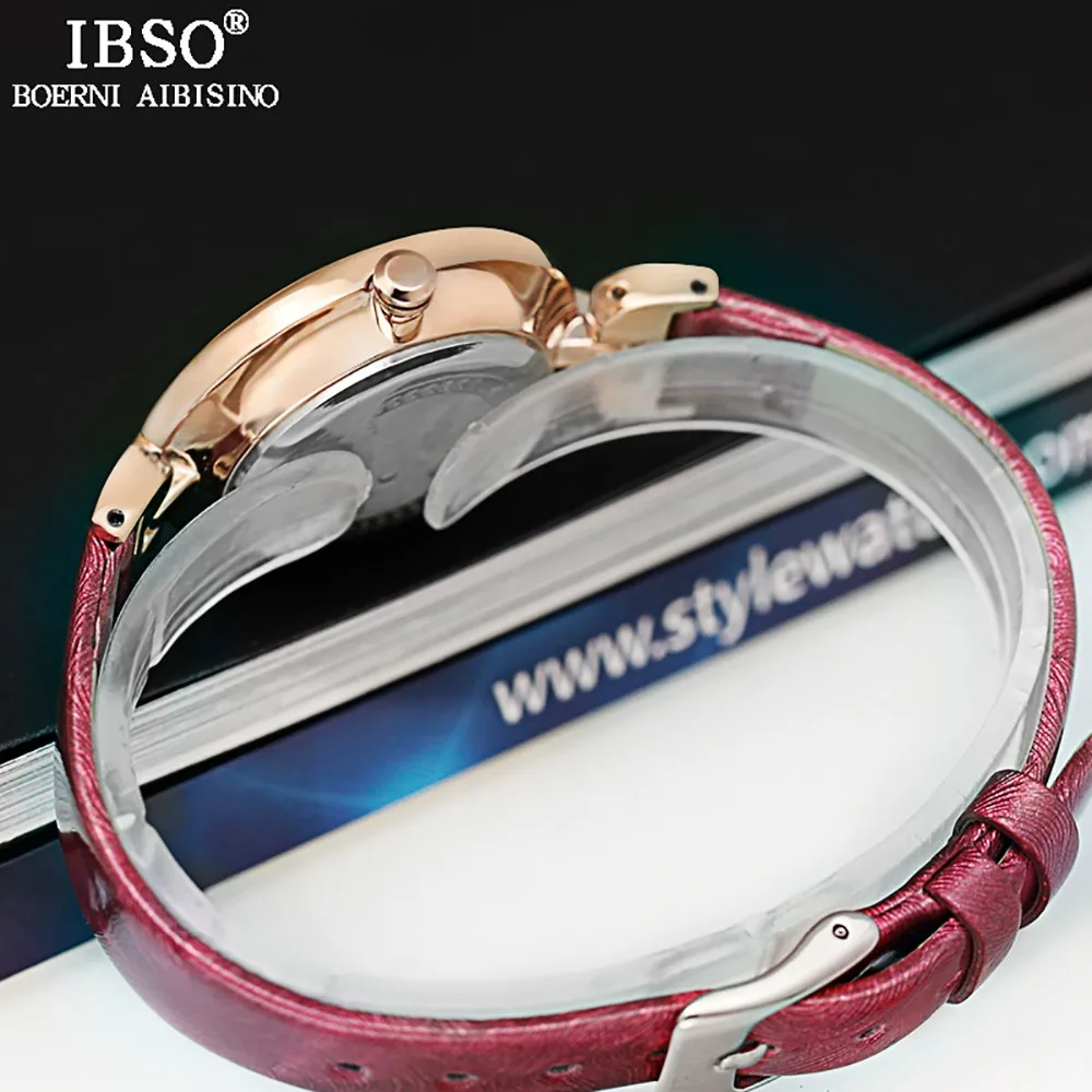 2019 IBSO женские часы лучший бренд Роскошные модные стереоскопический дизайн Montre