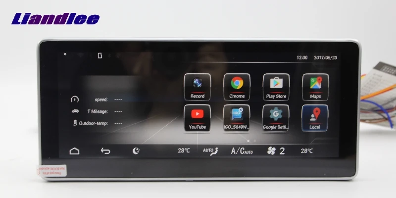 Perfect Liandlee Car Multimedia Player NAVI For Mercedes Benz MB C Class W204 2008~2010 CarPlay Adapter Radio Stereo GPS Navigation 15