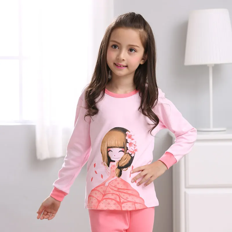 New Autumn Boys Girls Sleepwear Cartoon Pajamas Sets Long Sleeved Pyjamas Kids Children's Homewear Night Suit Pijama Infantil - Цвет: JBA-05