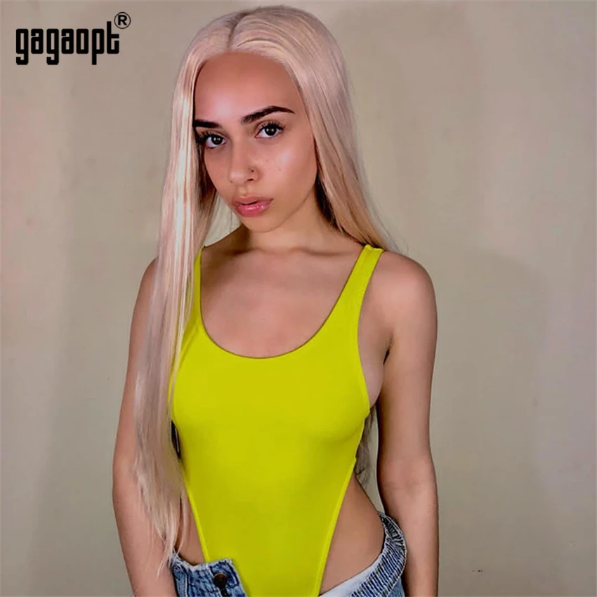Gagaopt 2019 сексуальное боди с разрезом облегающее комбинезоны летние уличная