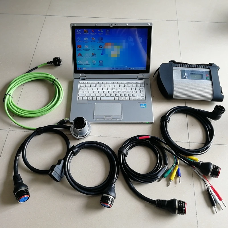 

MB Star C4 Diagnostic SD C5 for auto Repair Tool with Software DTS X V09.2019 in 480GB SSD and Used Laptop CF-AX2 I5 8G Free DHL