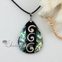 Каплевидная Лоскутная морская вода Радуга абалоньпингвин черная ракушка Устрица Морская раковина Ожерелье Подвески 2013 ladie модные ювелирные изделия