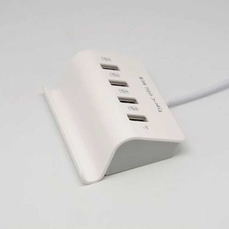 

Fast Charging Type-C Hub Multifunctional Mobile Phone Bracket Holder 4-Port USB 2.0 Expander Phone Charger Portable Converter