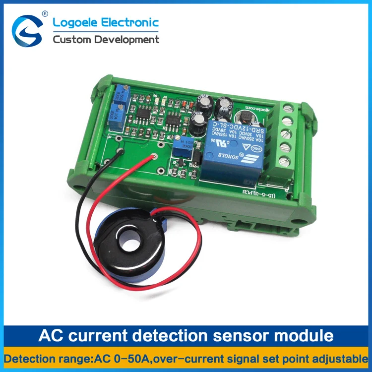 Высокое качество AC 0-50A DC24V ток переключатель сенсорного модуля выход AC 0-5A полный спектр линейный детектор
