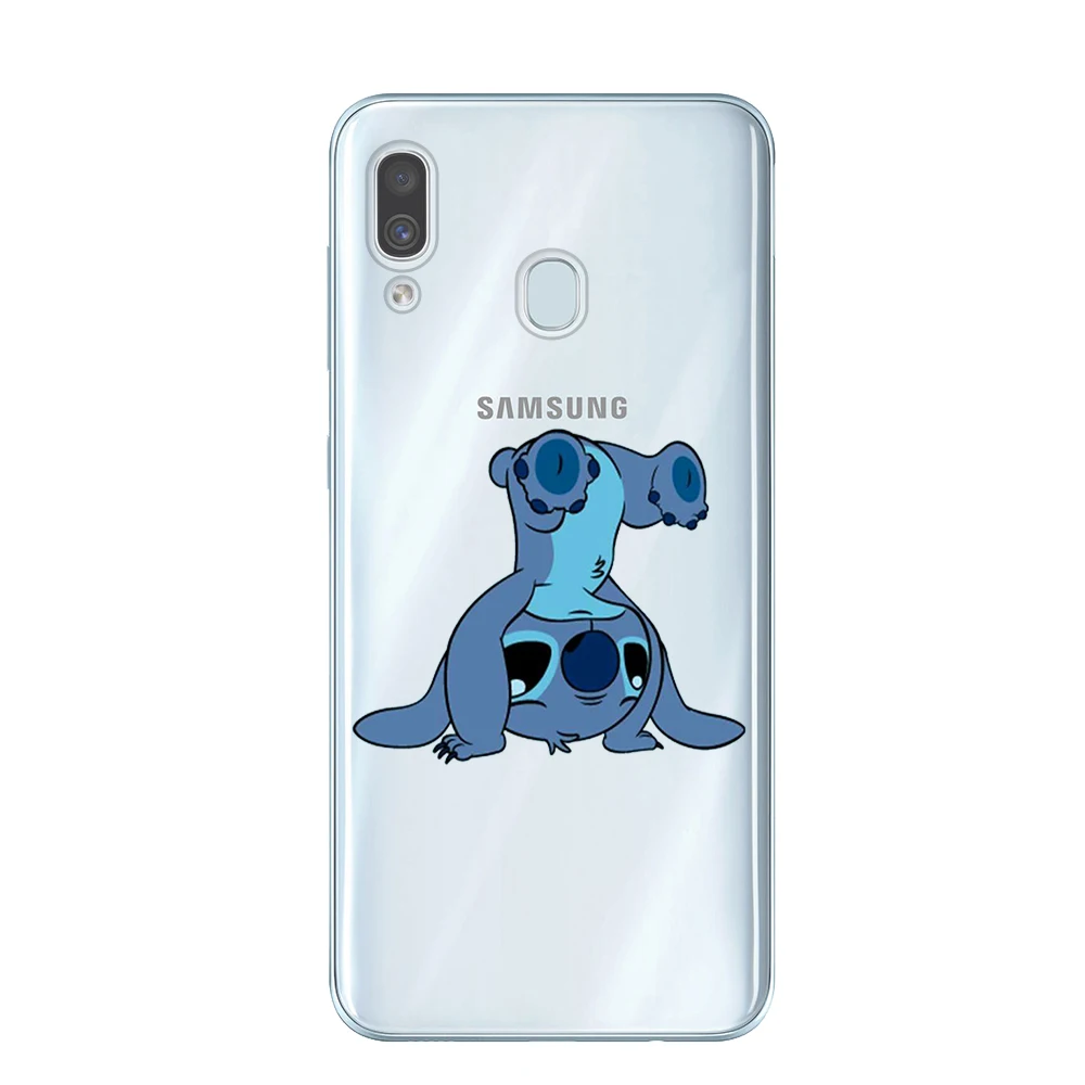 Чехол из мягкого ТПУ для samsung Galaxy A6 A8 плюс A7 A9 Крышка для samsung A10 A20 A30 A40 A50 A60 A70 A80 милые Прошитые чехол для телефона Coque