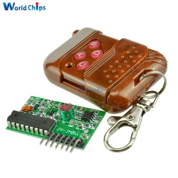 

1Set IC 2262/2272 Four Ways 4 CH Key Wireless Remote Control Kit 315Mhz 433Mhz ASK Decoding Receiver Board For Arduino 5V/12V