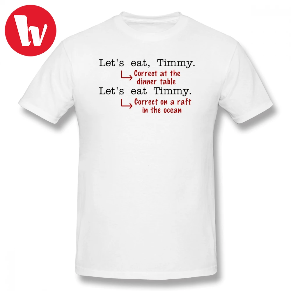 Humor T Shirt Funny Punctuation Grammar Humor T Shirt Men Letter Print