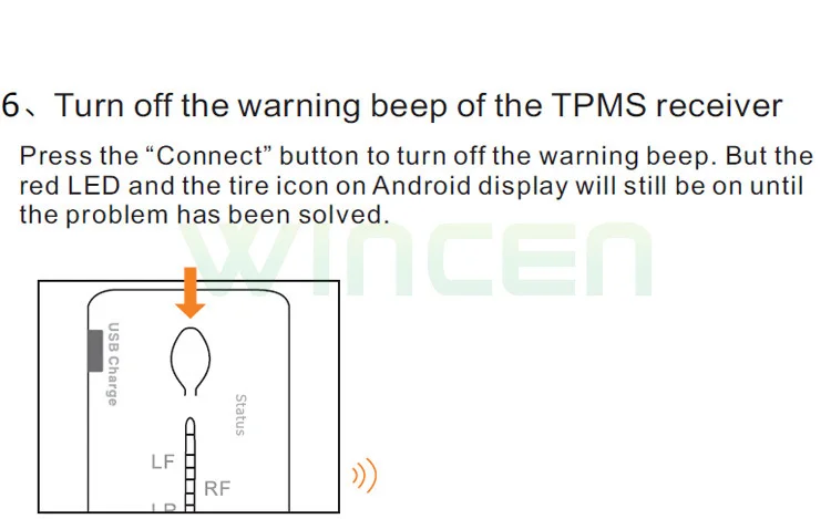 Android Bluetooth Беспроводная система контроля давления в шинах TPMS внутренние датчики Поддержка высокого низкого давления Температурная сигнализация