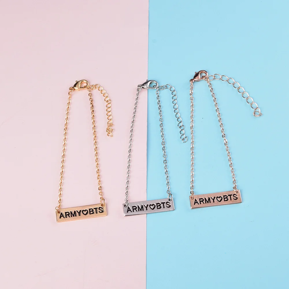 

ARMY with the same paragraph jewelry version of the chain chain personality fashion bracelet lightweight convenient chain