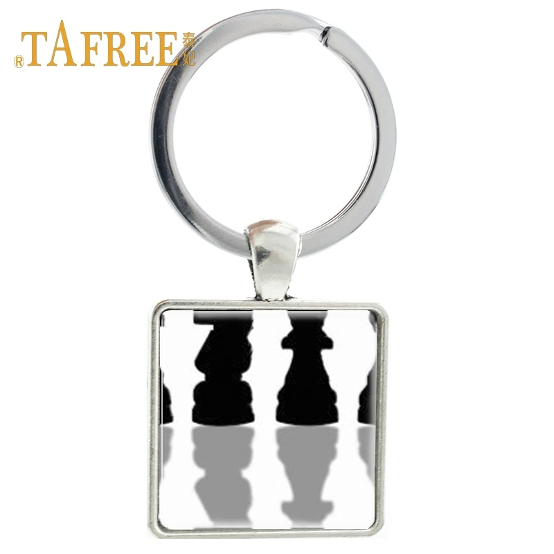 TAFREE винтажный брелок Я люблю шахматы подарок детские игрушечные кольцо для