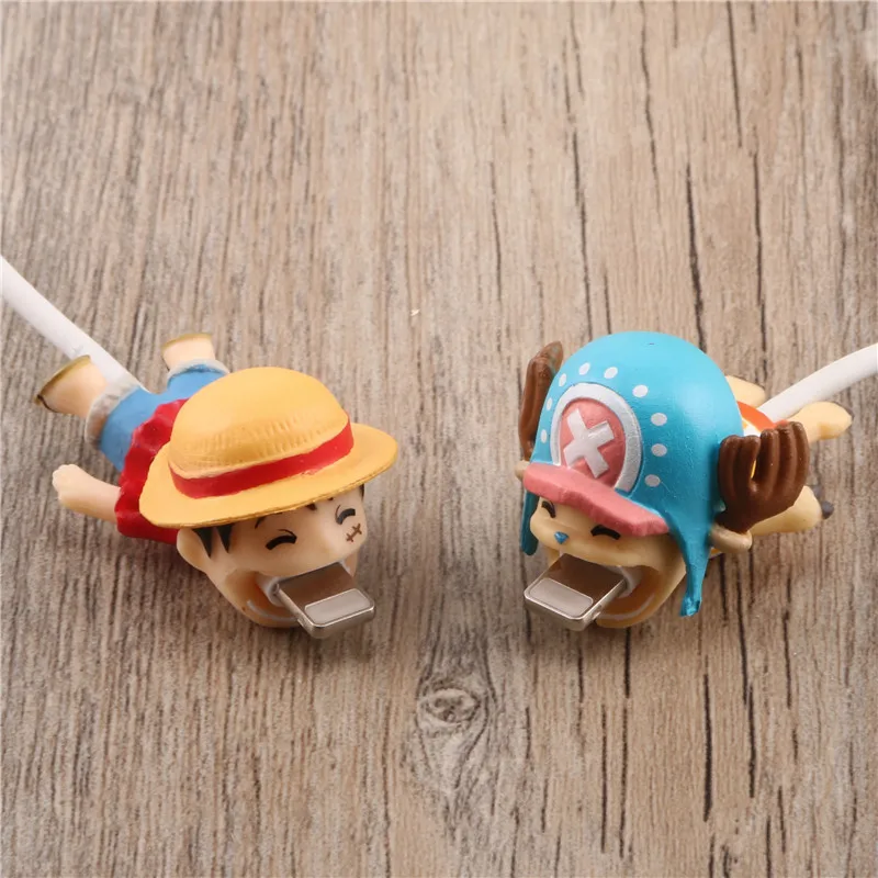 SIANCS Милая цельная кукла защита для кабеля "укус" chompers Chopper Luffy для iphone usb кабель мультфильм Органайзер winder