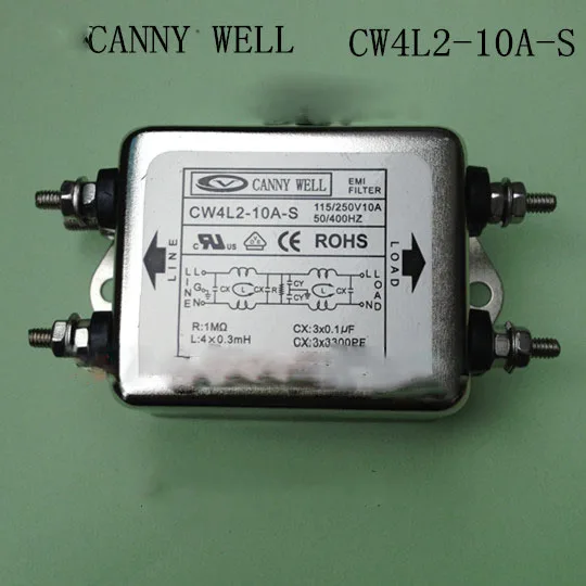 

Однофазный силовой фильтр переменного тока CW4L2-10A-S, подавитель шума, электрическое оборудование