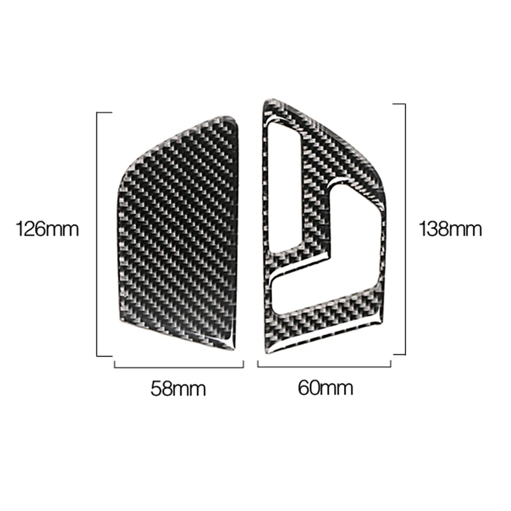 2 шт. карбоновая панель регулировки кожухи для кнопок для Mercedes Benz A B Class A180 A200 A220 GLA X156 CLA C117