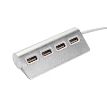 USB 2,0 HUB 4 Порты Здравствуйте-Скорость алюминиевого сплава USB сплитер 4 Порты для портативных ПК Тетрадь A30