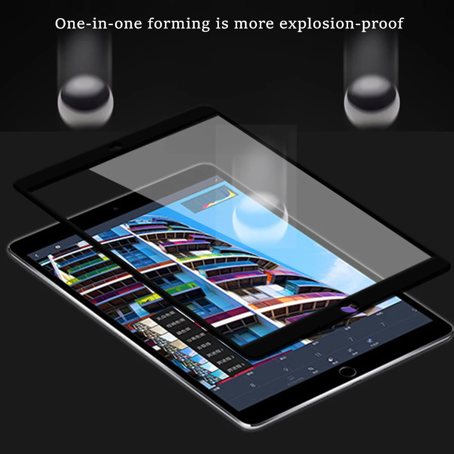 10D полное покрытие черный для iPad Mini 5 4 7 9 '' закаленное стекло Защита экрана Apple