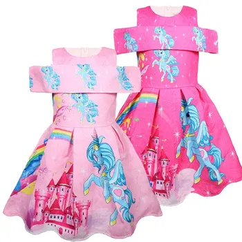 

Kids Dresses For Girls Princess Dress Robe Fille Vestido Infantil Shein Sukienki Modis Unicorn Dress Elsa