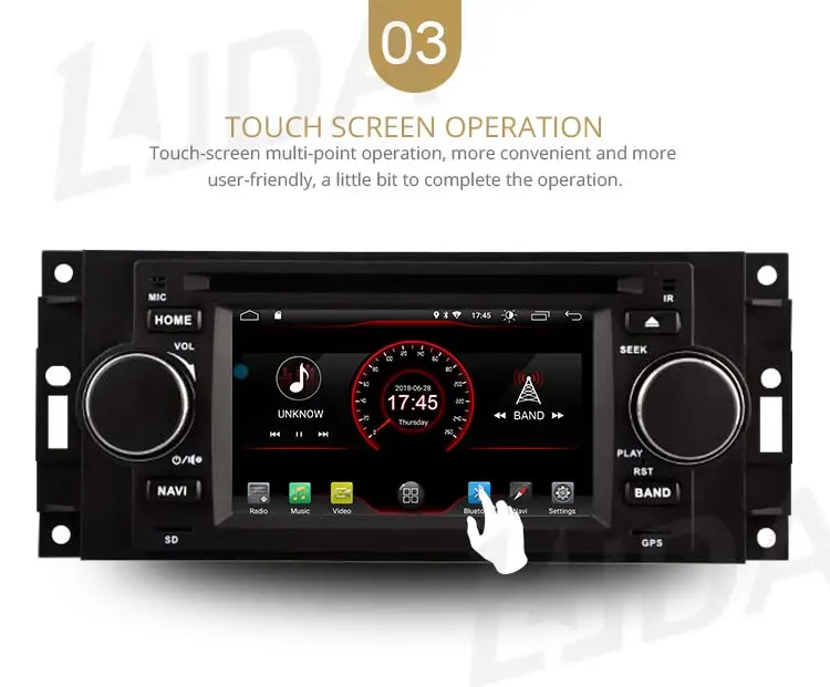 LJDA Android 10,0 автомобильный Радио Мультимедиа DVD gps для Chrysler 300C PT Cruiser Aspen Sebring Dodge caliber джип RAM Grand Cherokee