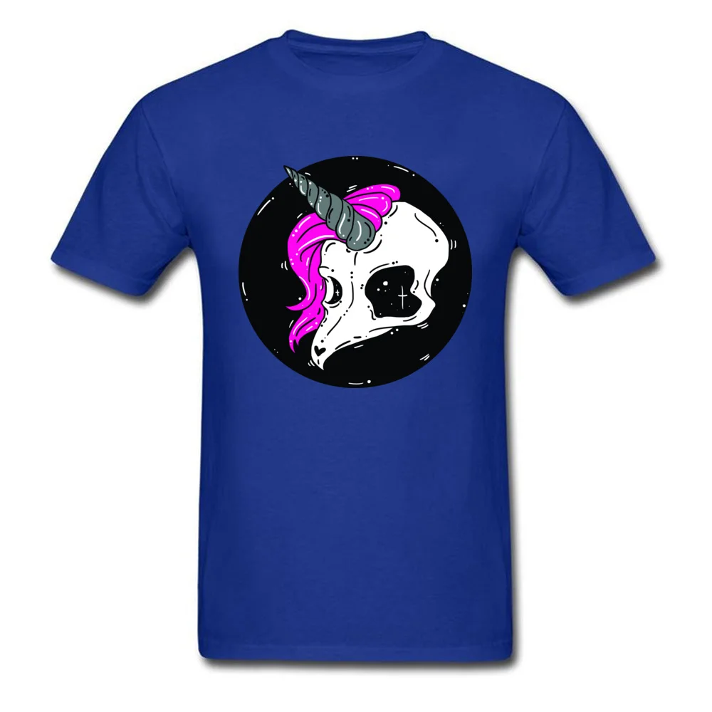 Geek Top T-shirts Family Round Collar Undead Unicorn 100% Cotton Man Tops T Shirt 3D Printed Short Sleeve Sweatshirts Undead Unicorn blue