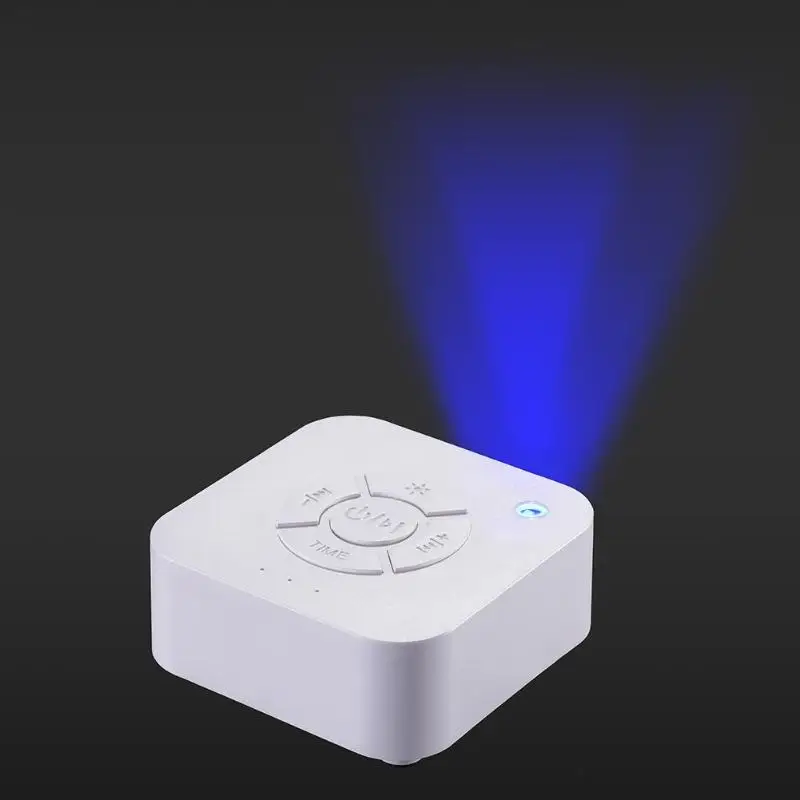 Белая шумовая машина детская Ночная лампа USB перезаряжаемая таймизированная отключение сна звуковая машина для сна Релаксация ребенка