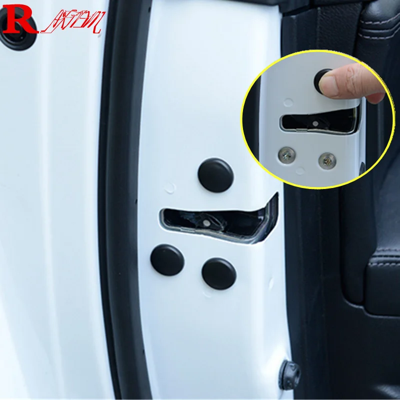 12PCS/Lot Car Door Lock Screw Protector Stickers Cover For LADA VESTA Peugeot 208 2008 3008 Volvo XC60 2018 2019 | Автомобили и