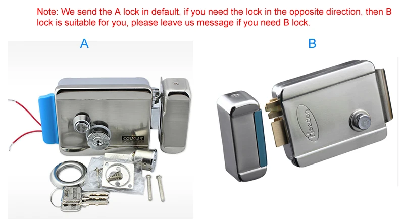 Lock - two direction for selection