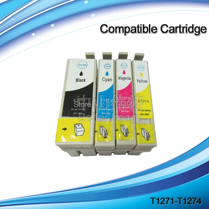 

XIMO 9 PCS Compatible Ink Cartridge 127, INK Cartridge for Epson 127 Series T1271 T1272 T1273 T1274 Ink Printer Cartridge