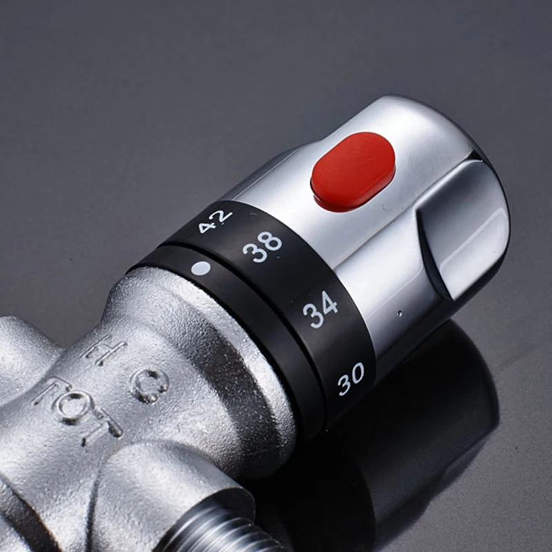 Brass Ceramic Standard Thermostatic Mixing Valve thermostatic mixing valve Temperature Control Valve For solar water heater valve parts
