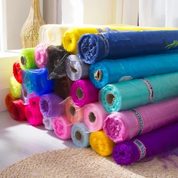 

50m/lot !1.5m Wide Sheer Crystal Organza Fabric For Table Runner Swags DIY Chair Sashes Bows Wedding Mariage Party Decoration