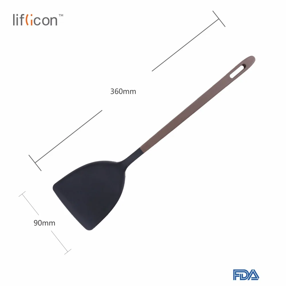 Шпатель Liflicon из пищевого силикона антипригарная кухонная утварь Гибкий шпатель
