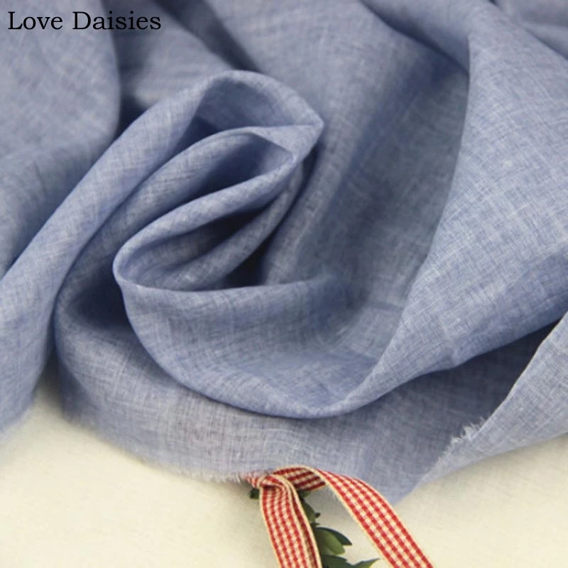 

100% cotton Scraping the color grayish blue cool smooth very thin soft fabric for summer apparel dress shirt handwork textile