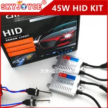 Быстрый Яркий ксеноновый hid комплект H7 H8 H11 880/1 H27 9005 9006 H3 H1 hid конверсионный комплект 45 Вт 3000 K-8000 K для cnlight hid Замена