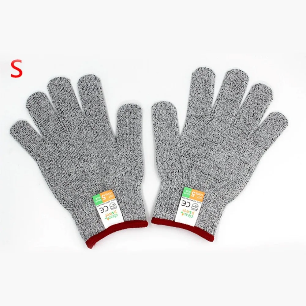 1 пара анти-порезов перчатки устойчивые к порезам Stab устойчивый уровень 5 Защита пищевой безопасности перчатки анти-скольжение кухонные