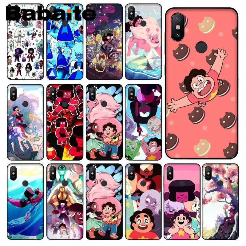 Умный чехол Babaite Steven Universe с аниме черный мягкий для телефона redmi 5plus 5A 6pro 4X note5A note4x