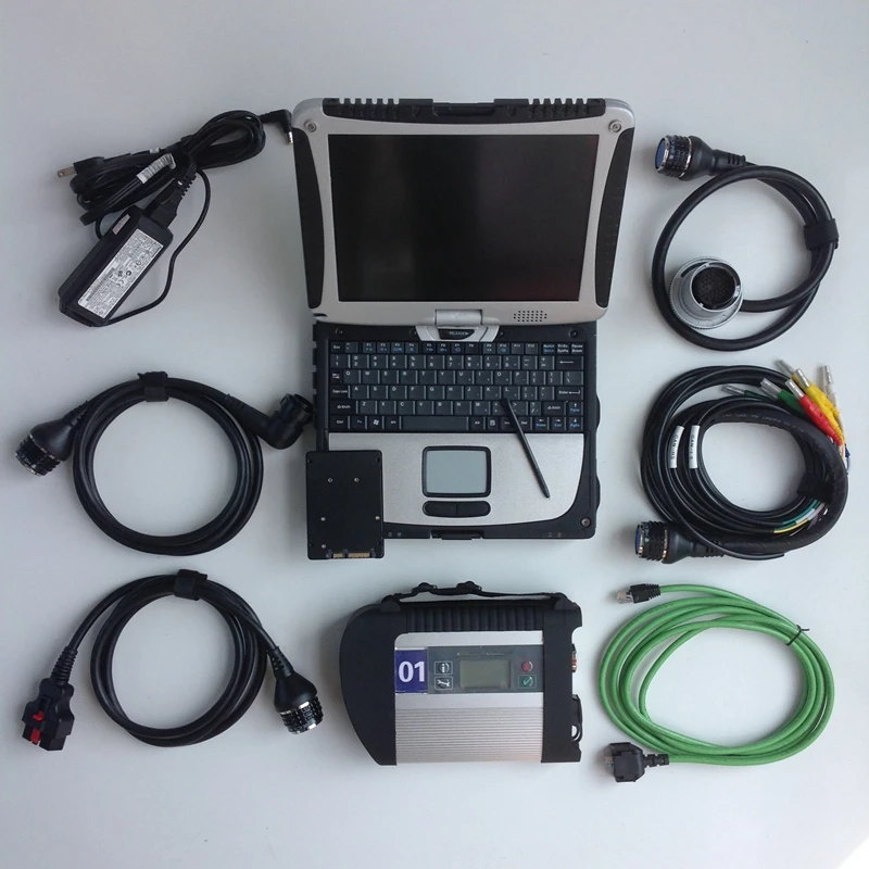 Диагностический инструмент MB Star C4 с ноутбуком Toughbook CF19 для Panasonic вращающаяся